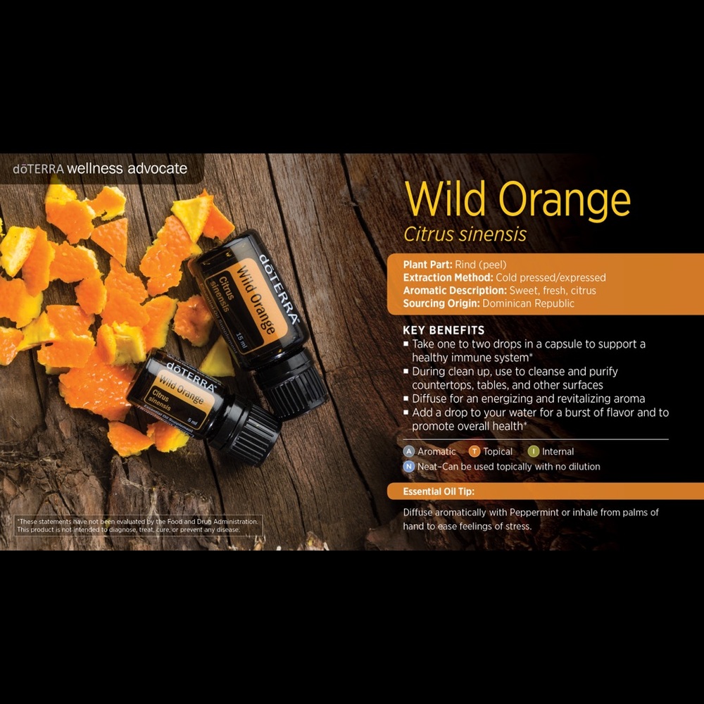 New & Sealed DōTERRA Wild Orange 15ML